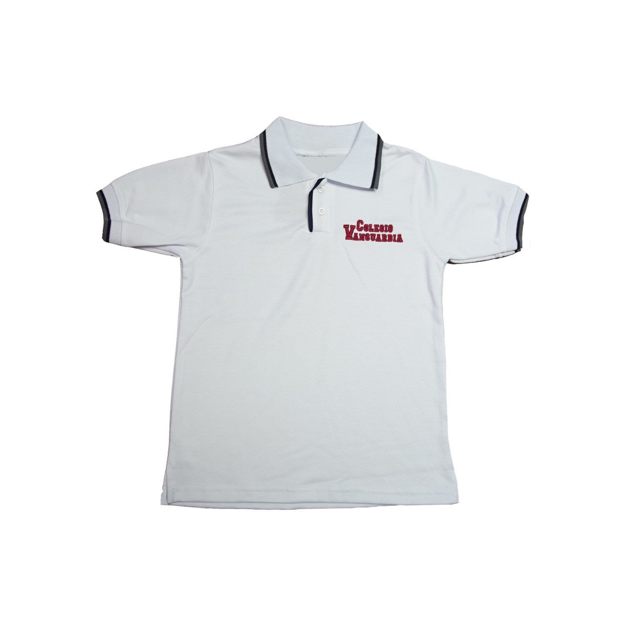 PLAYERA POLO COLEGIO VANGUARDIA PARA NIÑO Y NIÑA (CON LOGO AL FRENTE)