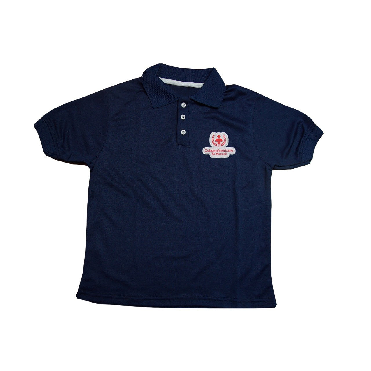 PLAYERA POLO PARA NIÑO Y NIÑA CON LOGO ALFRENTE COLEGIO AMERICANO